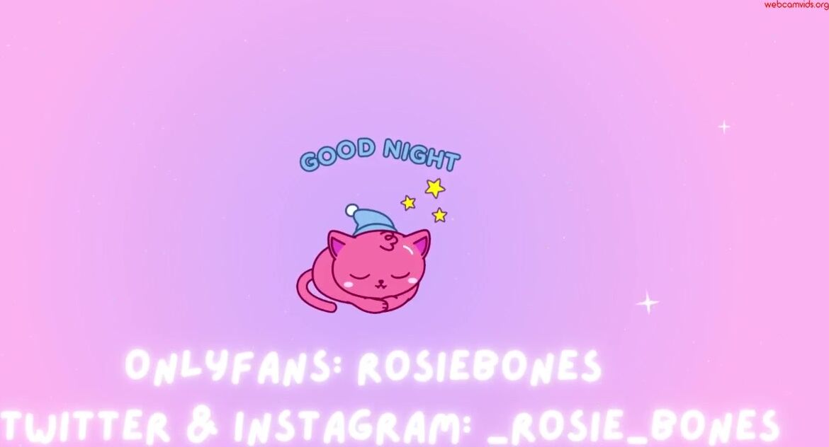 rosiebones - Private  Video panty serve face